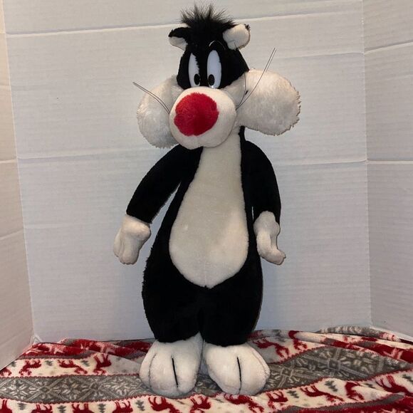 Vintage ACE Looney Tunes Large 21”Sylvester Cat Plush - Picture 2 of 8